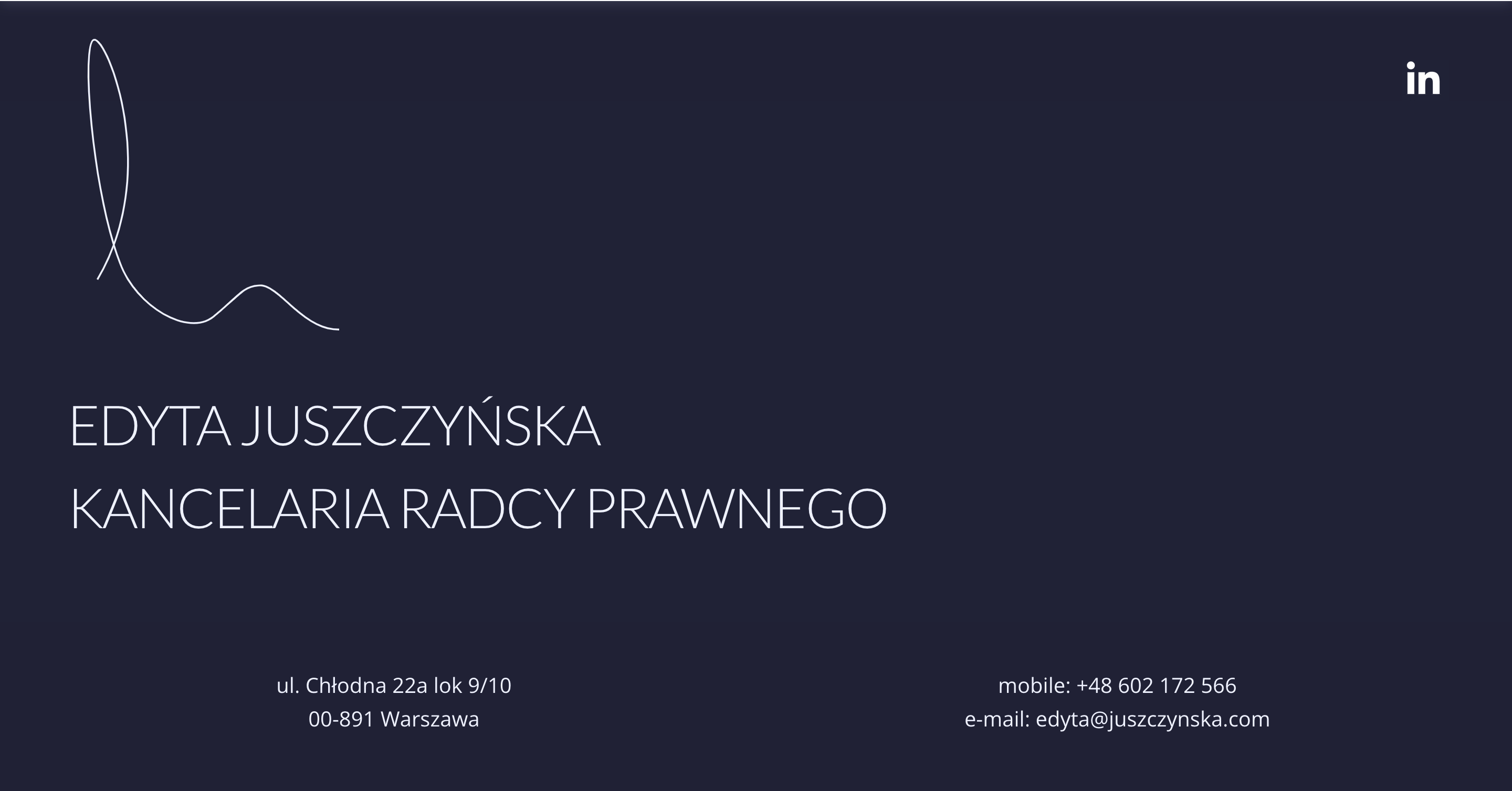 Kancelaria Radcy Prawnego Edyta Juszczyńska